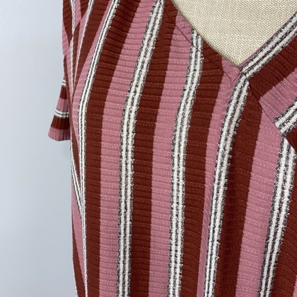 Umgee Oaklynn Ribbed Multicolor Asymmetrical Dress size Small - fits big - Picture 4 of 8